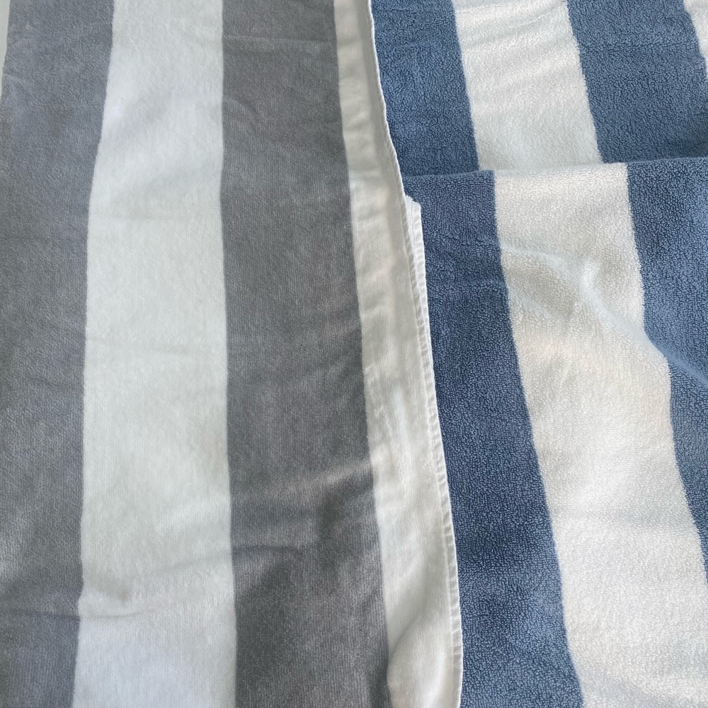 Pottery Barn Reversible Striped Organic Beach Towel - Picture 6 of 9